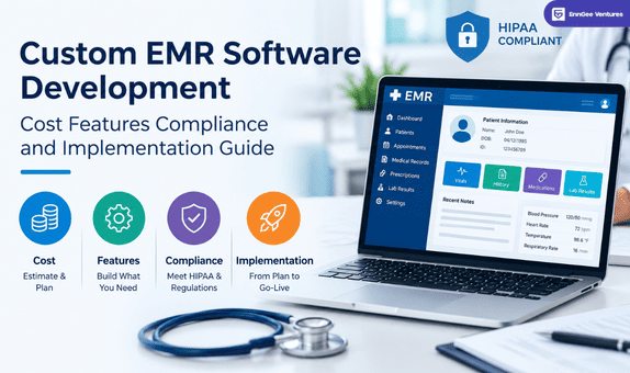 Custom EMR Software Development Cost, Features, Compliance and Implementation Guide
